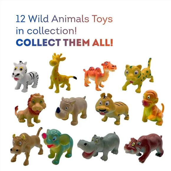 4 Kids Soap Bars with WILD ANIMALS Toys Inside - Picture 4 of 13